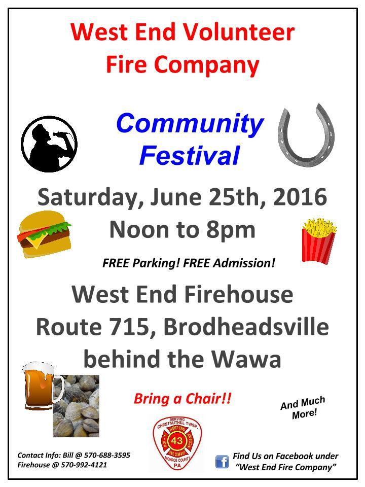 West End Volunteer Fire Company's Community Festival