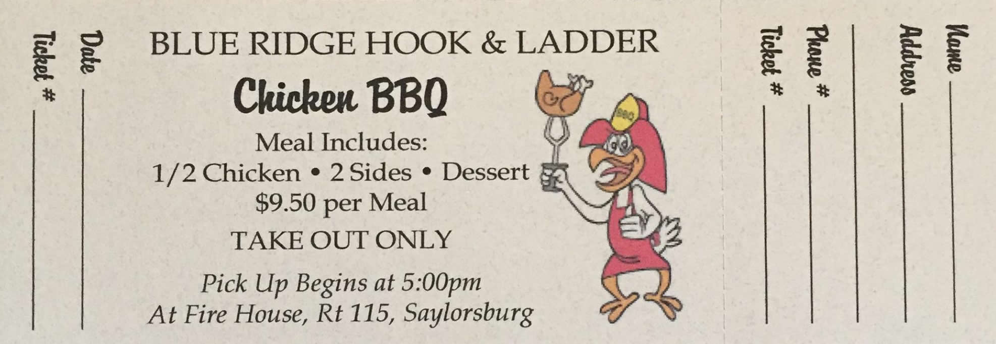 Blue Ridge Hook & Ladder Chicken BBQ