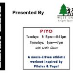 WEPOSC offers Fitness Classes designed for YOU! PiYO on Tuesday Mornings