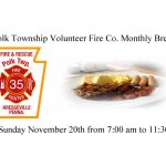 Polk Township Volunteer Fire Company's Monthly Breakfast Nov 20th 7:00 am to 11:30 am