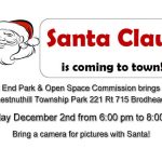 Santa Claus is coming to the West End! Chestnuthill Township Park Dec 2nd 6 pm to 8 pm