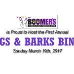 Boomer's Angel's Animal Rescue & Care Bags & Barks Bingo March 29th