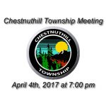 Chestnuthill Township Meeting April 4th, 2017 at 7 pm in Brodheadsville