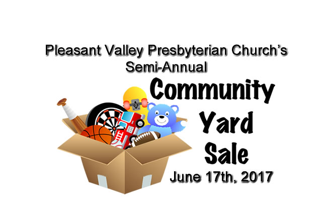 Community Yard Sale June 17th, 2017 9:00 am to 4:00 pm Brodheadsville