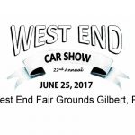 22nd Annual West End Car Show June 25, 2017 8:00 am to 3:00 pm Gilbert, PA