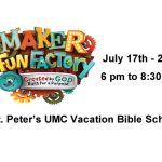 St. Peter's United Methodist Church's Vacation Bible School July 17th thru 21st, 2017