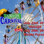 Pocono Mountain Carnival July 23rd, 2017 thru July 29th, 2017 Mount Pocono