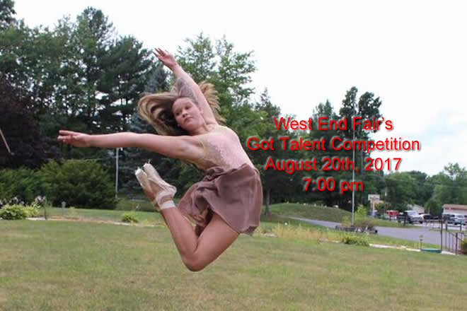 West End Fair's Got Talent Competition August 20th, 2017 7:00 pm